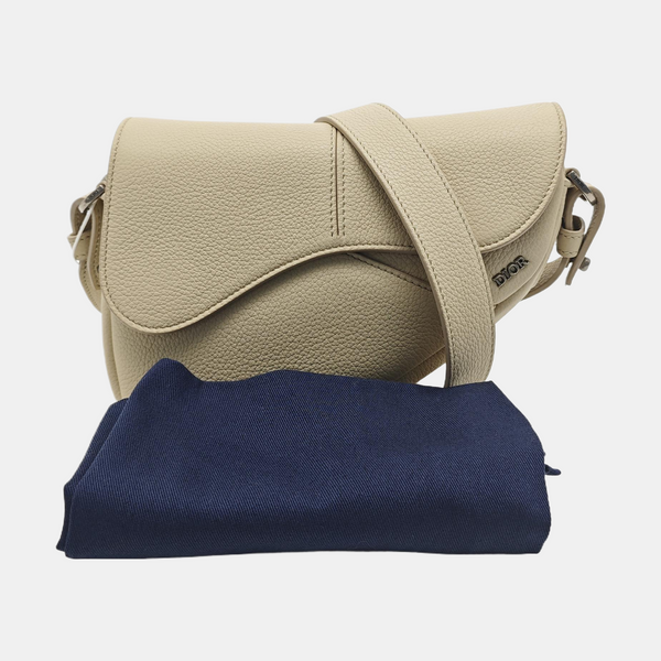 Saddle Mini Calfskin Beige