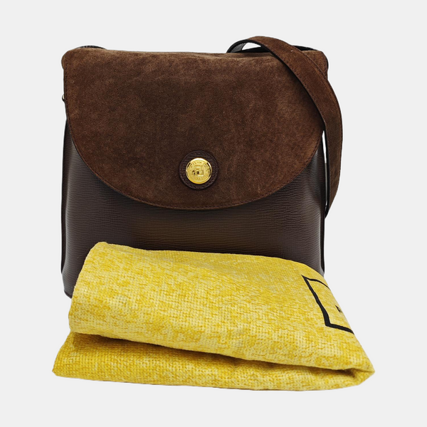 Calfskin Shoulder Bag Brown