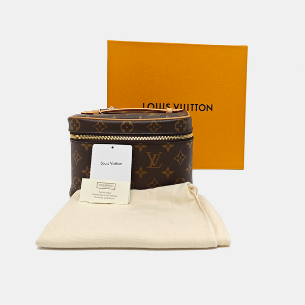 NICE Mini Monogram Coated Canvas Brown