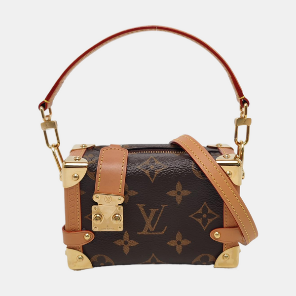 SIDE TRUNK Super Mini Monogram Coated Canvas Brown