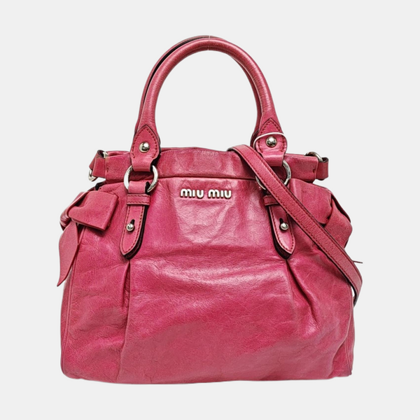Bow Calfskin Pink