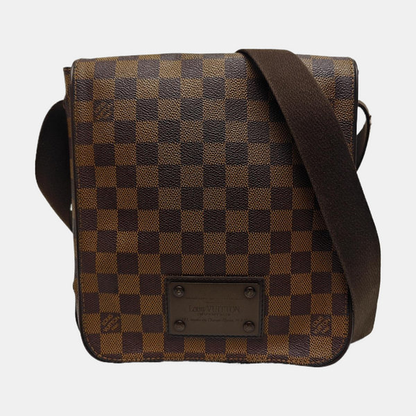 BROOKLYN PM Damier Ebene Coated Canvas Brown