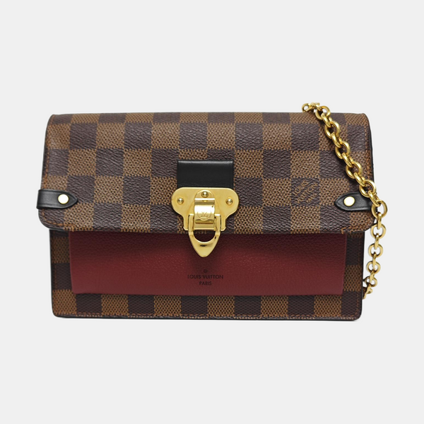 VAVIN Damier Ebene Coated Canvas Brown