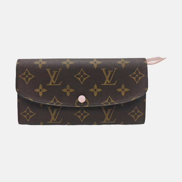 EMILIE Monogram Coated Canvas Brown Wallet