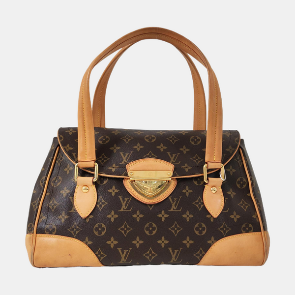 BEVERLY Monogram Coated Canvas Brown