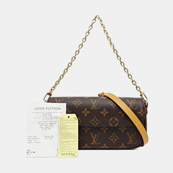 IVY Monogram Coated Canvas Brown