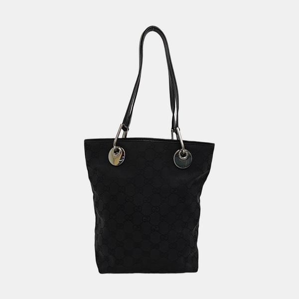 Full Moon Monogram Coated Canvas Black