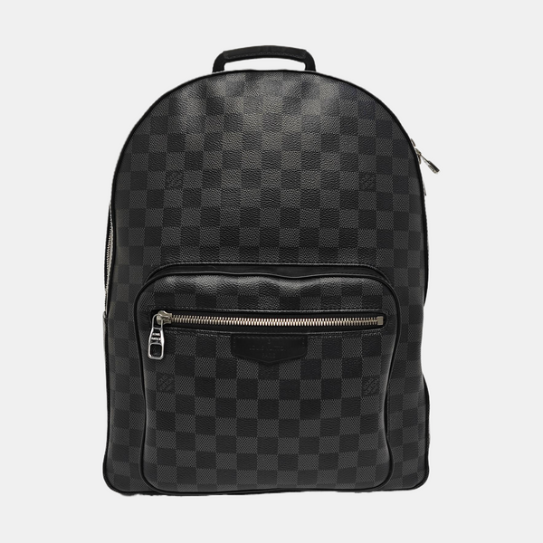 JOSH Damier Graphite Coated Canvas Gray