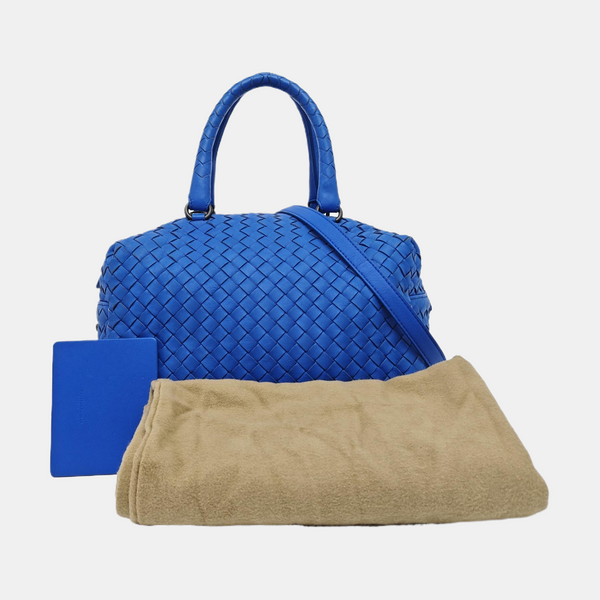 Calfskin Shoulder Bag Blue