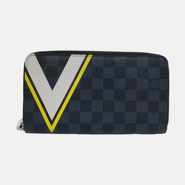 ZIPPY Damier Graphite Coated Canvas Gray