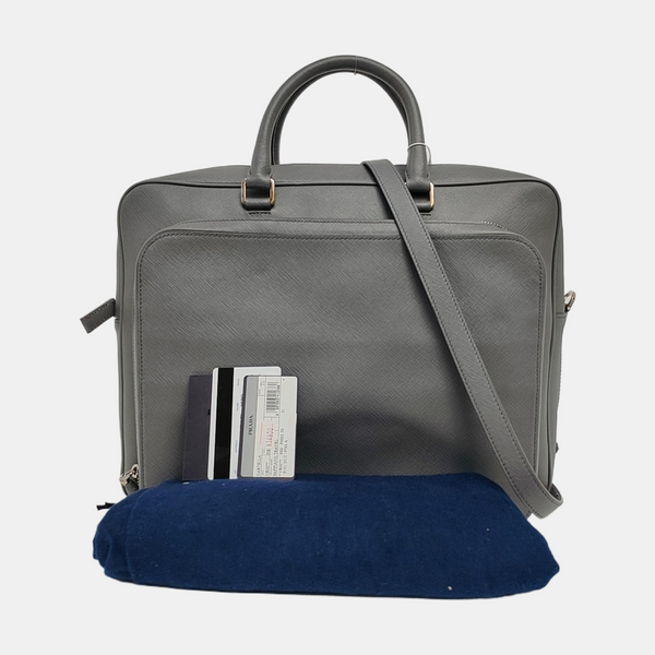 Saffiano Calfskin Gray