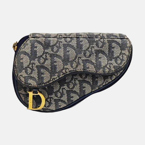 Saddle Mini Oblique Canvas Blue