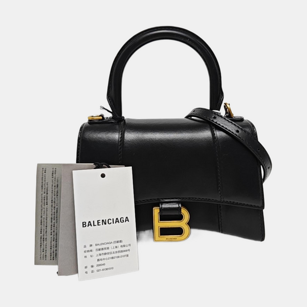 Hourglass XS Calfskin Black