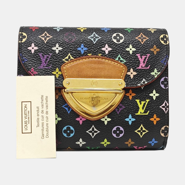 LV × TM KOALA Monogram Coated Canvas Black Wallet