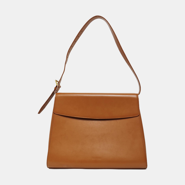 Calfskin Shoulder Bag Brown