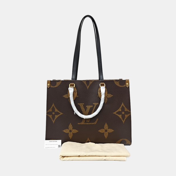 ONTHEGO MM Monogram Coated Canvas Brown