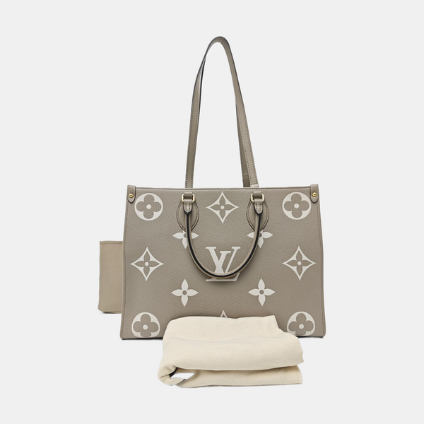 ONTHEGO MM Monogram Calfskin Gray