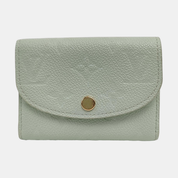 ROSALIE Monogram Calfskin Green Wallet
