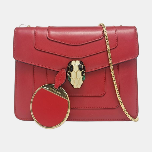 SERPENTI FOREVER Small Calfskin Red