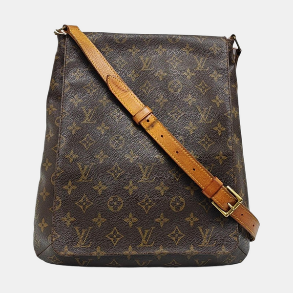 MUSETTE TANGO Monogram Coated Canvas Brown
