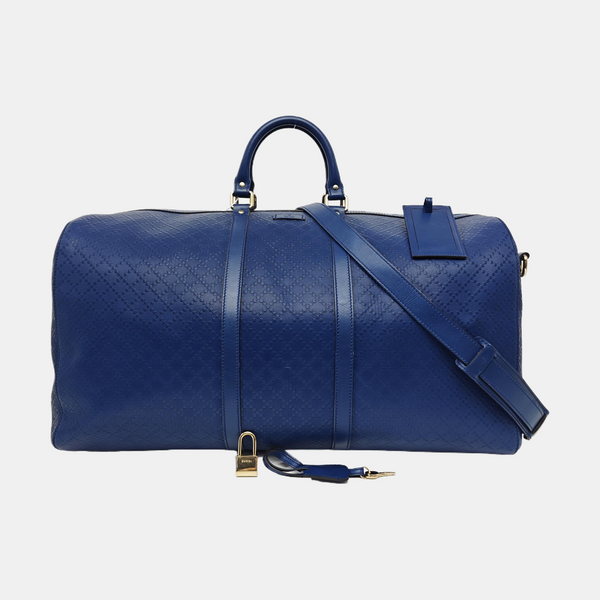 Leather Shoulder Bag Blue