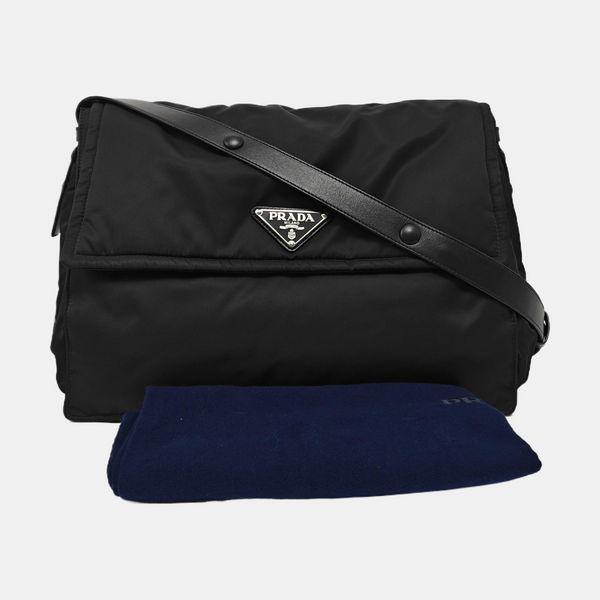 Nylon Crossbody Bag Black