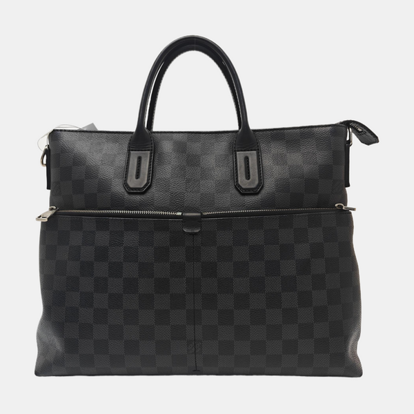 7 DAYS A WEEK Damier Graphite Coated Canvas Gray