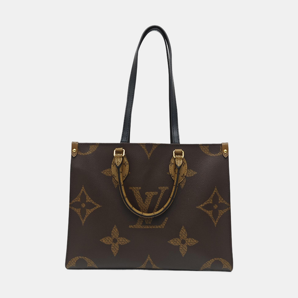ONTHEGO MM Monogram Coated Canvas Brown