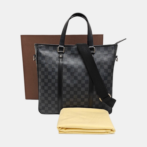 TADAO PM Damier Graphite Coated Canvas Gray