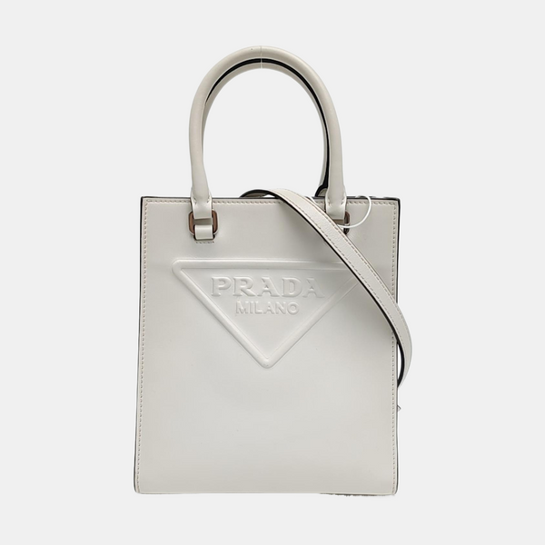 Calfskin Shoulder Bag White