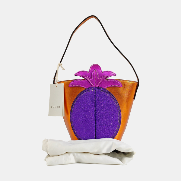 Children’s GG Bucket Calfskin Orange