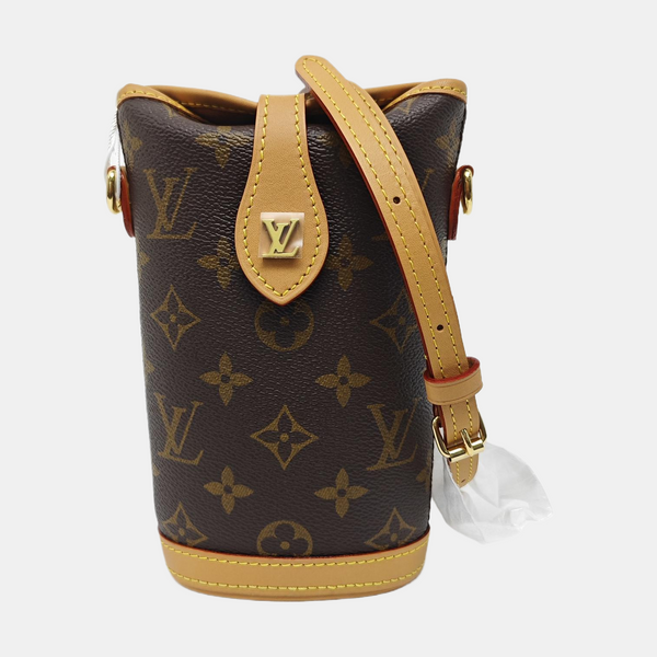 FOLD ME Monogram Coated Canvas Brown