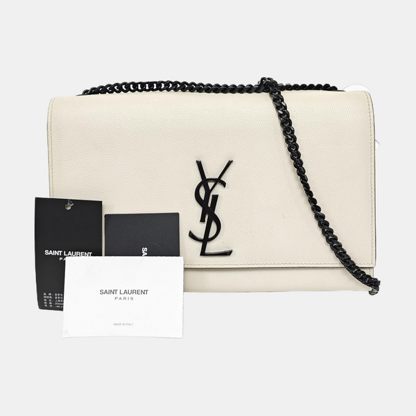 Authenticated pre-owned KATE Medium Calfskin White - Shoulder Bag at Looply
