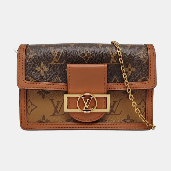 DAUPHINE WOC Monogram Coated Canvas Brown
