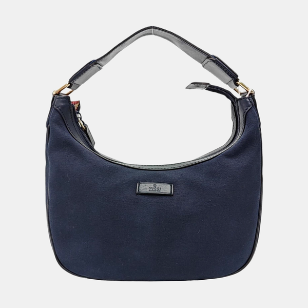 Canvas Top Handle Bag Blue