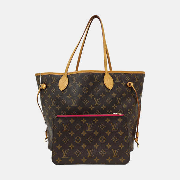NEVERFULL MM Monogram Coated Canvas Brown