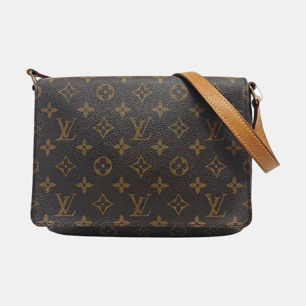 MUSETTE TANGO Monogram Coated Canvas Brown