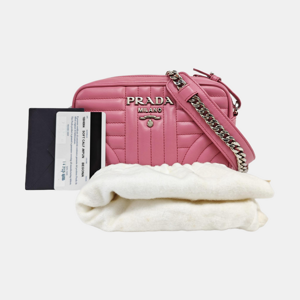 Diagramme Quilted Calfskin Pink