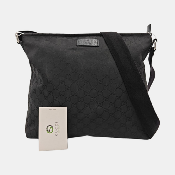 GG Supreme Monogram Nylon Black