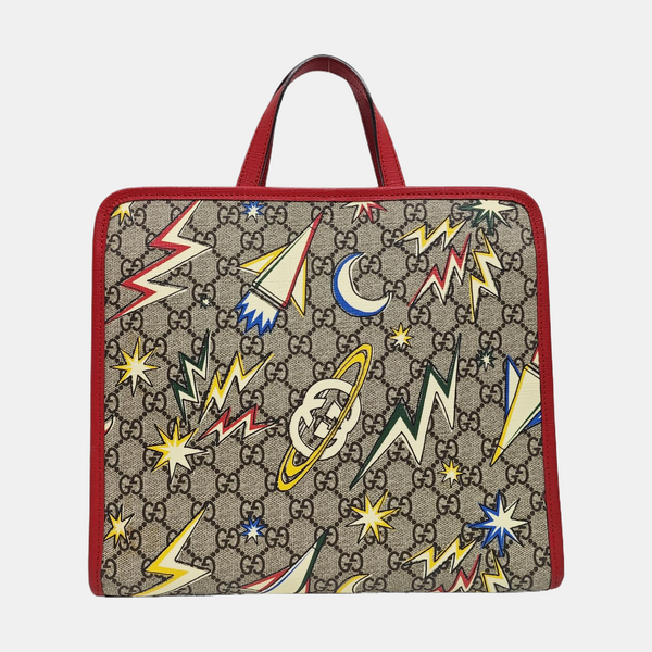 Children’s GG Bucket Monogram Coated Canvas Beige