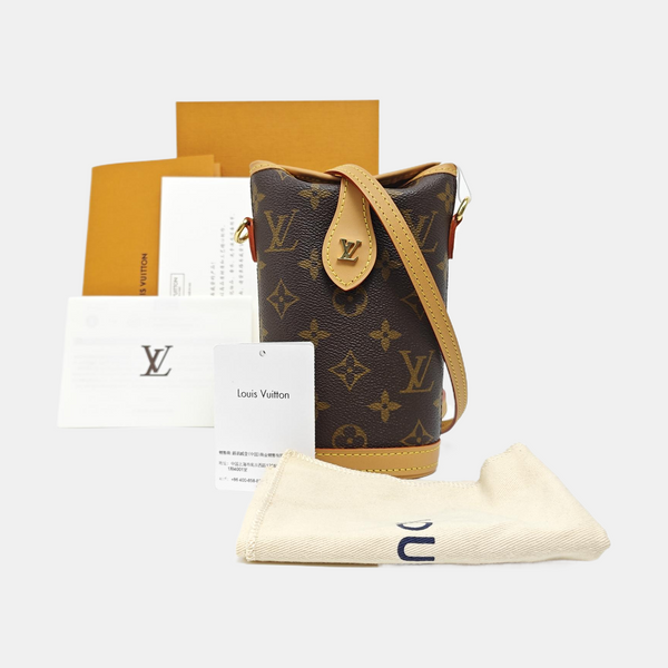 FOLD ME Monogram Coated Canvas Brown