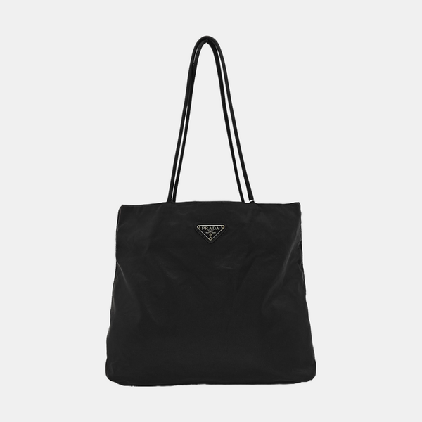 Nylon Shoulder Bag Black