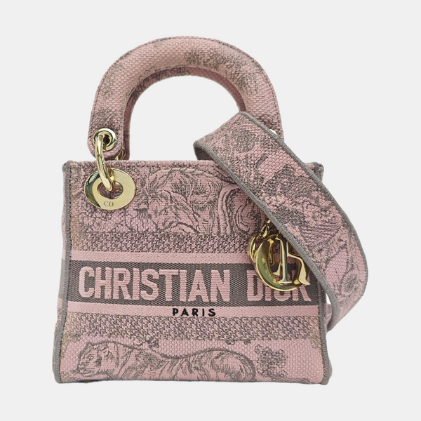 Lady Dior Mini Fabric Pink