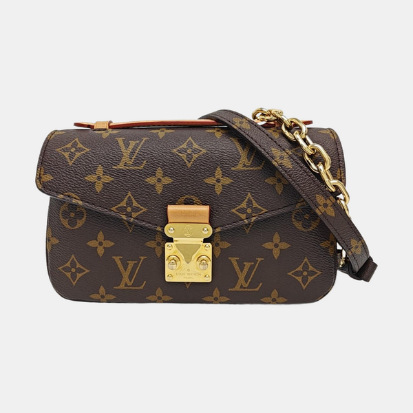 MÉTIS EAST WEST Monogram Coated Canvas Brown