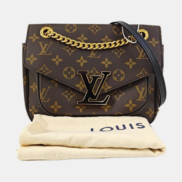 PASSY Monogram Coated Canvas Brown