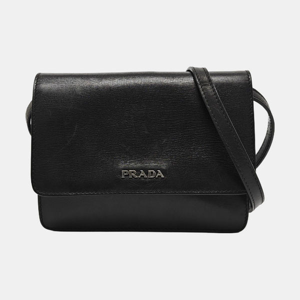 Calfskin Shoulder Bag Black