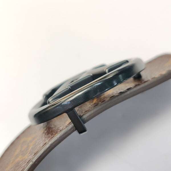 Coated Canvas Belt Brown