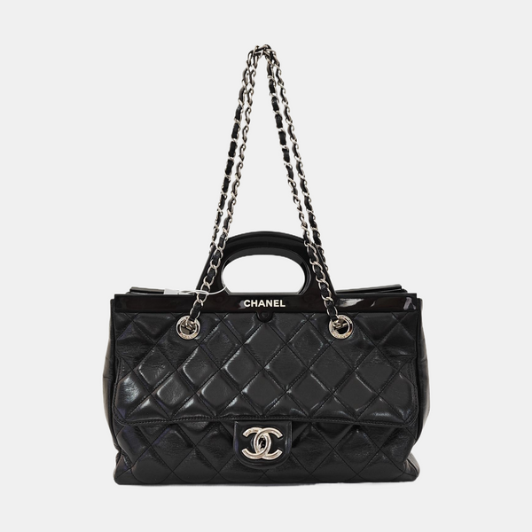 Small Quilted Calfskin Black