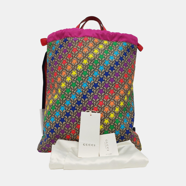 Monogram Coated Canvas Backpack Beige