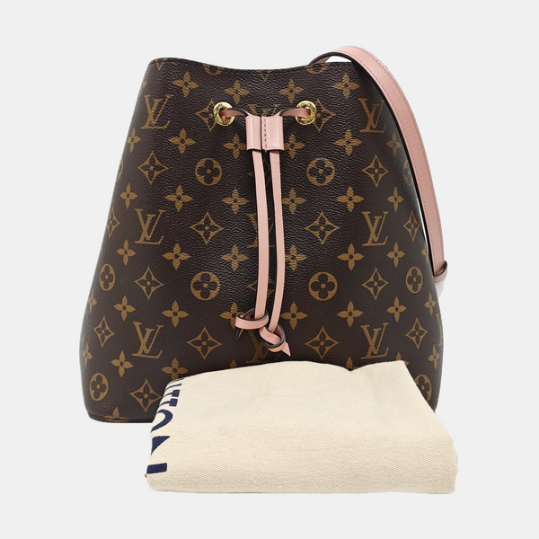 NÉONOÉ MM Monogram Coated Canvas Brown